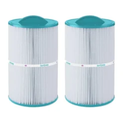 Hurricane 2 Pack HF7350-01 Advanced Pool And Spa Filter Cartridge Replacement For PCN50N, Unicel C-7350, Filbur FC-3963, Caldera 50, White -Liceria & Co. GUEST 00ed03f0 fbd7 48ee 9f47 b275104fc288