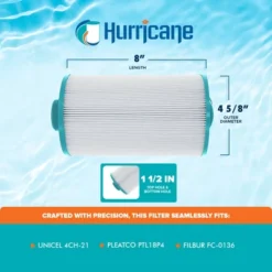 Hurricane 3 Pack HF4H21-01 Advanced Pool Filter Cartridge Replacement For PTL18P4, Unicel 4CH-21, Filbur FC-0136, Pageant Spa Top Load -Liceria & Co. GUEST 05995984 efb1 40cf b26d 015ef4c2fb78 2