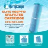 Hurricane 4 Pack HF4H949-01M Elite Aseptic Spa Filter Cartridge Replacement For PWW50L, Unicel 4CH-949, Filbur FC-0172, Waterway Teleweir 50