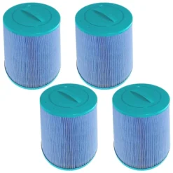 Hurricane 4 Pack HF6H502-01M Elite Aseptic Pool And Spa Filter Cartridge Replacement For PAS50SV-F2M, Unicel 6CH-502, Filbur FC-0311, Blue -Liceria & Co. GUEST 233c206c c9ef 4e03 a779 432e84a2b36f
