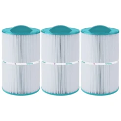 Hurricane 3 Pack HF7350-01 Advanced Pool And Spa Filter Cartridge Replacement For PCN50N, Unicel C-7350, Filbur FC-3963, Caldera 50, White -Liceria & Co. GUEST 23aba433 e683 4d16 883b f9eed07af3cc