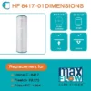 Hurricane Replacement Spa Filter Cartridge For Unicel C-8417, PA175, Filbur FC-1294, Hayward Star-Clear Plus C1750, C1900, & Sta-RIte PXC-175, 3 Pack