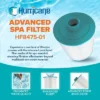Hurricane Filters Advanced Spa Filter Cartridge Replacement For Unicel C-8475, PCS75N, Filbur FC-3320, And Coleman Spas 75, White, 4 Pack