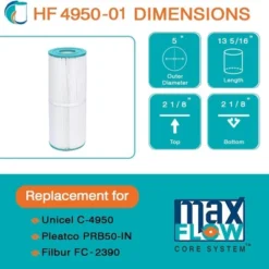 Hurricane 4 Pack HF4950-01 Advanced Spa Filter Cartridge For PRB50-IN, Unicel C-4950, Filbur FC-2390, Dynamic IV DFM, DFML, Series II & III RTL/RCF-5 10 Hurricane 4 Pack HF4950-01 Advanced Spa Filter Cartridge For PRB50-IN, Unicel C-4950, Filbur FC-2390, Dynamic IV DFM, DFML, Series II & III RTL/RCF-5 -Liceria & Co. GUEST 3a238f30 1b7a 49dc 82ff fed216ef7ffd 1