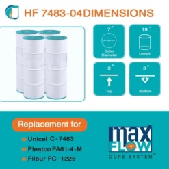 Hurricane 8 Pack HF7483-04 Advanced Pool Filter Cartridge For PA81-4-M, Unicel C-7483, Filbur FC-1225, SwimClear, Super-Star-Clear 10 Hurricane 8 Pack HF7483-04 Advanced Pool Filter Cartridge For PA81-4-M, Unicel C-7483, Filbur FC-1225, SwimClear, Super-Star-Clear -Liceria & Co. GUEST 3a5af9f4 9ad6 4a42 bacd e0eba4a90383