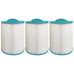 Hurricane 3 Pack HF6H502-01 Advanced Pool And Spa Filter Cartridge Replacement For PAS50SV-F2M, Unicel 6CH-502, Filbur FC-0311, White -Liceria & Co. GUEST 449d85e4 0c31 4710 8362 cc1e6fd37d13