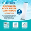 Hurricane 4 Pack HF7487-04 Advanced Pool Filter Cartridge For PA100N, Unicel C-7487, Filbur FC-1270, Super-Star-Clear C4000, SwimClear C4020 -Liceria & Co. GUEST 4a5faec9 86af 4a74 a3a3 5f8cc7160b54 2
