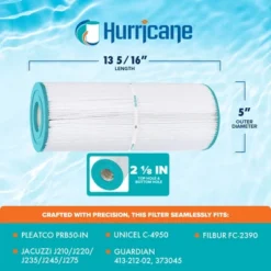 Hurricane 4 Pack HF4950-01 Advanced Spa Filter Cartridge For PRB50-IN, Unicel C-4950, Filbur FC-2390, Dynamic IV DFM, DFML, Series II & III RTL/RCF-5 9 Hurricane 4 Pack HF4950-01 Advanced Spa Filter Cartridge For PRB50-IN, Unicel C-4950, Filbur FC-2390, Dynamic IV DFM, DFML, Series II & III RTL/RCF-5 -Liceria & Co. GUEST 4c919087 7401 4572 89d5 085e48687e31 1