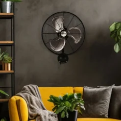 Hurricane 16 Inch Pro High Velocity Corded Electric Classic Oscillating Wall Mount Fan With 3 Speed Settings For Air Circulation, Black (2 Pack) -Liceria & Co. GUEST 55577236 36af 4cae 88ca 5cf5a7d8093d