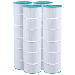 Hurricane 4 Pack HF7488-04 Advanced Pool And Spa Filter Cartridge Replacement For PA106, Unicel C-7488, Filbur FC-1226, White -Liceria & Co. GUEST 5a880c1b 3db2 4ca0 9457 e6d94afaac71