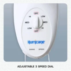 Hurricane Supreme 12” Portable Oscillating Wall Mount Fan, Space Saving, Powerful, Quiet 3 Speed Airflow, Adjustable Tilt For Home & Workshop, 2 Pack -Liceria & Co. GUEST 5c15dce0 de70 4bbd b41d 6d2f5a8f9c8b