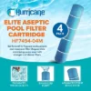 Hurricane 4 Pack HF7494 Elite Aseptic Pool Filter Cartridge Replacement For PA131, Unicel C-7494, Filbur FC-1227, Hayward C5030, C5025, C5020