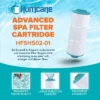 Hurricane 4 Pack HF5H502-01 Spa Filter Cartridge For PPM50SC-F2M, Unicel 5CH-502, Filbur FC-0195, Pacific Marquis Spas, Cal Spas, Low Flow Recirc 48SF