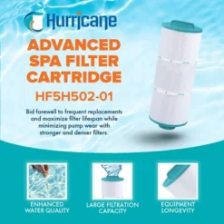 Hurricane 3 Pack HF5H502-01 Spa Filter Cartridge For PPM50SC-F2M, Unicel 5CH-502, Filbur FC-0195, Pacific Marquis Spas, Cal Spas, Low Flow Recirc 48SF