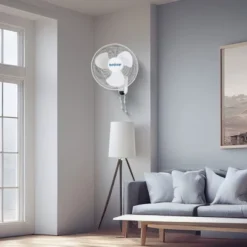 Hurricane Classic 16 Inch 90 Degree Oscillating 3 Speed Wall Fan, White (2 Pack) -Liceria & Co. GUEST 6bc7debb c4e2 4c02 bfde 7b0f521e2984