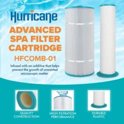 Hurricane HFCOMB-01 Advanced Spa Filter Cartridge Combo Set Of Inner & Outer Filter Replacement For Sundance Series 880 6473-164 And 165 -Liceria & Co. GUEST 6c767b53 aafa 4c57 8ada c7a05090d6b7
