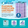 Hurricane 12 Pack HF7471-04P Platinum Purple Pool And Spa Filter Cartridge Replacement For PCC105, Unicel C-7471, Filbur FC-1977 -Liceria & Co. GUEST 72f5d9f6 ba99 4b30 a7be e78f8b1ca465