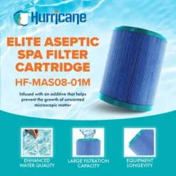 Hurricane Filters Elite Aseptic Cartridge Filter For PMA25-M, Master Spas Outer Cartridge For PMA-PROPAK2-M And Other Compatible Models, 3 Pack
