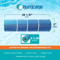 Hurricane Filters Elite Aseptic Spa Spa Filter Cartridge For PRB75, Unicel C-4975, Filbur FC-2395, Rainbow RTL-75 17-2632, 25390 And R173435, 2 Pack 9 Hurricane Filters Elite Aseptic Spa Spa Filter Cartridge For PRB75, Unicel C-4975, Filbur FC-2395, Rainbow RTL-75 17-2632, 25390 And R173435, 2 Pack -Liceria & Co. GUEST 82b229d8 52bb 49de a3ba 9ed2d7f823cb 1