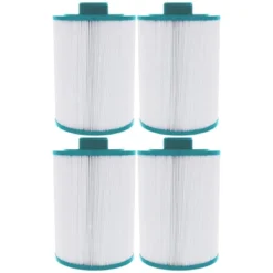 Hurricane 4 Pack HF4H23-01 Advanced Spa Filter Cartridge Replacement For PFF25TC-P4, Unicel 4CH-23, Filbur FC-2400, White -Liceria & Co. GUEST 86ac6056 d49d 427a 9934 e37ab82cc643
