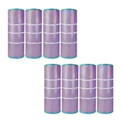 Hurricane 8 Pack HF7477-04P Platinum Purple Spa Cartridge Replacement For PA75SV, Unicel C-7477, Filbur FC-1260, Hayward C-570 -Liceria & Co. GUEST 8bd691c6 489b 4542 80a2 523e7c733222