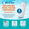 Hurricane Filters Advanced Spa Filter Cartridge For C-7477, PA75SV, FC-1260, Hayward C-570, C3020, C3000, C3000S, And Sta-Rite PRC 75, 16 Pack