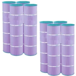 Hurricane 8 Pack HF7459-04P Platinum Purple Pool Filter Cartridge For PJAN85, Unicel C-7459, Filbur FC-0800, Jandy Industries CCL-340,CV 340 -Liceria & Co. GUEST 92ccae8e 1f0b 47d2 9f43 91afde647bac
