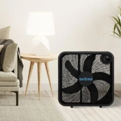 Hurricane Classic 20" Floor Box Fan – Powerful And Quiet 3-Speed Cooling For Home, Greenhouse, Office, Gym, And Garage. Black, 2 Pack -Liceria & Co. GUEST 97a639ec 5082 496d 8bec c494dffe25aa 2