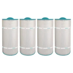 Hurricane Filters 4 Pack Replacement Spa Filter Cartridge Compatible To Unicel C-8399, PCD100W, Filbur FC-3965, And Caldera 100, White -Liceria & Co. GUEST a174f268 c05f 4549 9419 92c9064d8912