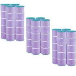 Hurricane 12 Pack HF7459-04P Platinum Purple Pool Filter Cartridge For PJAN85, Unicel C-7459, Filbur FC-0800, Jandy Industries CCL-340,CV 340 -Liceria & Co. GUEST a401db10 d50f 40e2 834e 0123a7ed4608