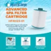 Hurricane 3 Pack HF4H23-01 Advanced Spa Filter Cartridge Replacement For PFF25TC-P4, Unicel 4CH-23, Filbur FC-2400, White