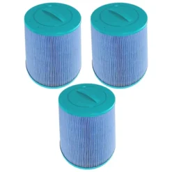 Hurricane 3 Pack HF6H502-01M Elite Aseptic Pool And Spa Filter Cartridge Replacement For PAS50SV-F2M, Unicel 6CH-502, Filbur FC-0311, Blue -Liceria & Co. GUEST ae910d20 9229 4873 b634 281f078c7420