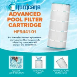 Hurricane Filters HF9441-01 Advanced Pool Filter Cartridge For Pleatco PA150S, Unicel C-9441, Filbur FC-1266, Hayward CS150E, Hayward CX150XRE