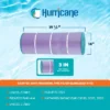 Hurricane 4 Pack HF7483-04P Platinum Purple Pool Filter Cartridge Replacement For PA81-4-M, Unicel C-7483, Filbur FC-1225, Hayward SwimClear C3030