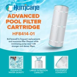 Hurricane 3 Pack HF8414-01 Advanced Pool Filter Cartridge Replacement For PWWCT150, Unicel C-8414, Filbur FC-1287, Waterway Clearwater II 150