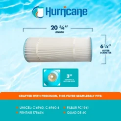 Hurricane Filters HF6960-01 DE Filter Cartridge - Replacement For Unicel C-6960, Filbur FC-1961, Pentair C-6960-4, Quad DE 60 9 Hurricane Filters HF6960-01 DE Filter Cartridge - Replacement For Unicel C-6960, Filbur FC-1961, Pentair C-6960-4, Quad DE 60 -Liceria & Co. GUEST dabaad9c db7e 420f 80e3 59d8b5f92e05