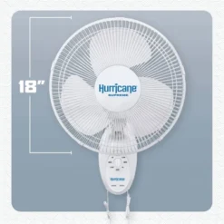 Hurricane Supreme 18 Inch 90 Degree Oscillating Indoor Wall Mounted 3 Speed Fan With Adjustable Tilt And Pull Chain Control, White (2 Pack) 9 Hurricane Supreme 18 Inch 90 Degree Oscillating Indoor Wall Mounted 3 Speed Fan With Adjustable Tilt And Pull Chain Control, White (2 Pack) -Liceria & Co. GUEST db10e42f 8d71 4418 8249 4363385c6a9e