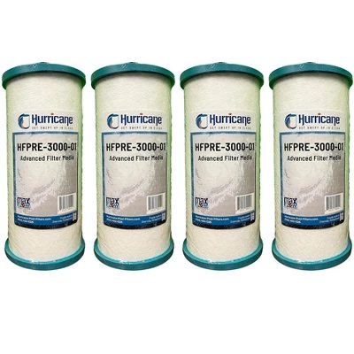 Hurricane PRE30000 Pre Fill Pool Filter Cartridge Replacement With Advanced Bond Filter And Optimal Waterflow For In Ground Pools, 4 Pack 8 Hurricane PRE30000 Pre Fill Pool Filter Cartridge Replacement With Advanced Bond Filter And Optimal Waterflow For In Ground Pools, 4 Pack - Image 6