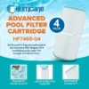 Hurricane 4 Pack HF7469-04 Advanced Pool Filter Cartridge For PCC60, Unicel C-7469, Filbur FC-1975, Pentair Clean & Clear 240, SwimClear C2025 -Liceria & Co. GUEST e299ab0c a3be 4978 8e19 aadd06666087