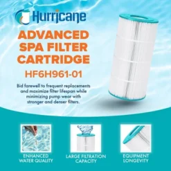 Hurricane HF6H961-01 Replacement Spa Filter Cartridge For PJW60TL-OT-F2S, PJW60TL, J300 6541-383, J400, Filbur FC-2715, Unicel 6CH-961, & SD-0064