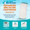 Hurricane Filters Replacement Spa Filter Cartridge For Unicel C-8325, PSD125U, Filbur FC-2790, And Sundance Horizontal Spa Cartridge, White