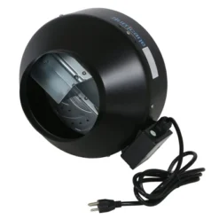 Hurricane 8" Commercial Grade Inline Fan For Phresh & Black Ops Carbon Filters, Ideal-Air Ducting And Clamps And Titan Controls Ventilation (2 Pack)