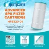 Hurricane HF8320-01 Advanced Pool And Spa Filter Cartridge Replacement For PSD125, Unicel C-8320, Filbur FC-2750, White
