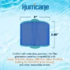 Hurricane Filters Elite Aseptic Cartridge Filter For Unicel: 8CH-950, PBF35-M, Filbur: FC-0536, Bullfrog 35 2003-2012 (Short Thread)